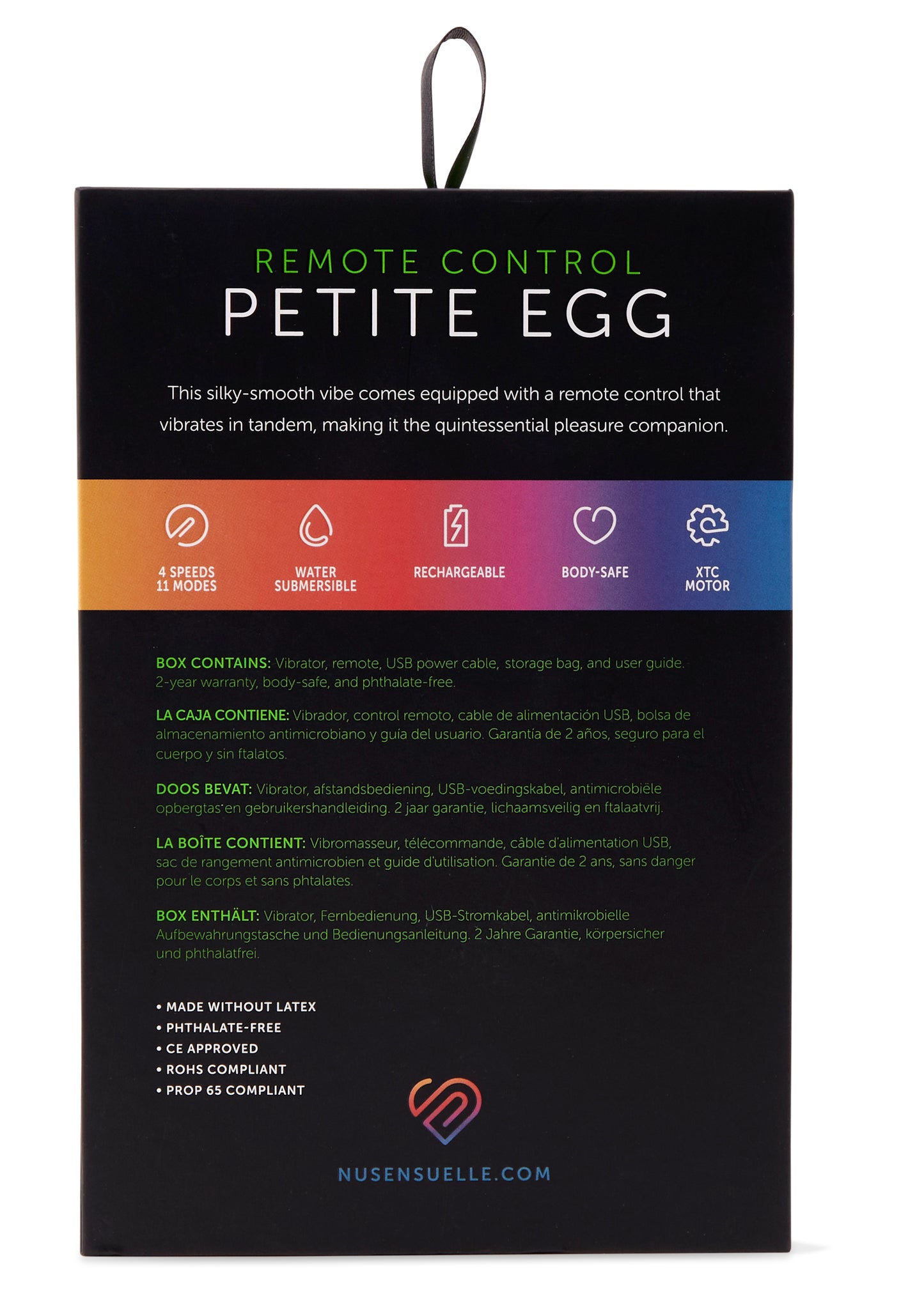 Sensuelle Remote 15 Func Petite Egg Purp