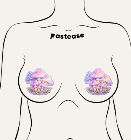 Pastease Pastel Celestial Fairycore Mushroom Breast Pasties