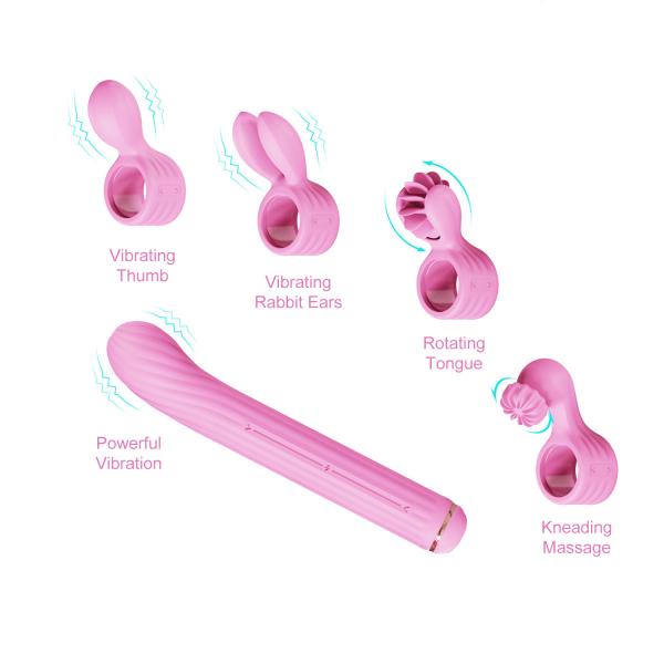 Magic Stick S1 Plus Multi Functioning Vibe Pink