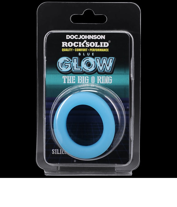 Rock Solid Sila-flex Glow-in-the-dark Big O C-ring Blue