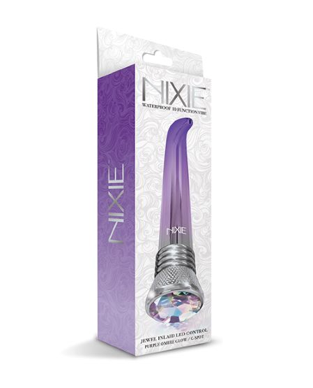 Nixie Waterproof 10-function G-spot Vibe - Purple Ombre Glow
