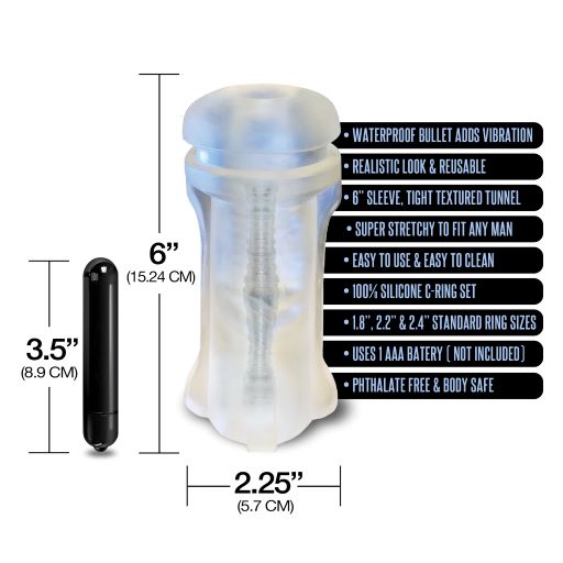 Happy Ending Mstr B8 Vibrating Stroker Pack - Hand Cuff