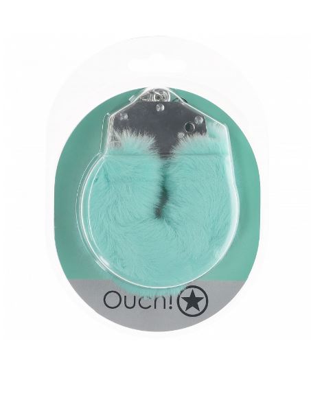 Ouch! Heavy-Duty Fluffy Handcuffs Powder Green