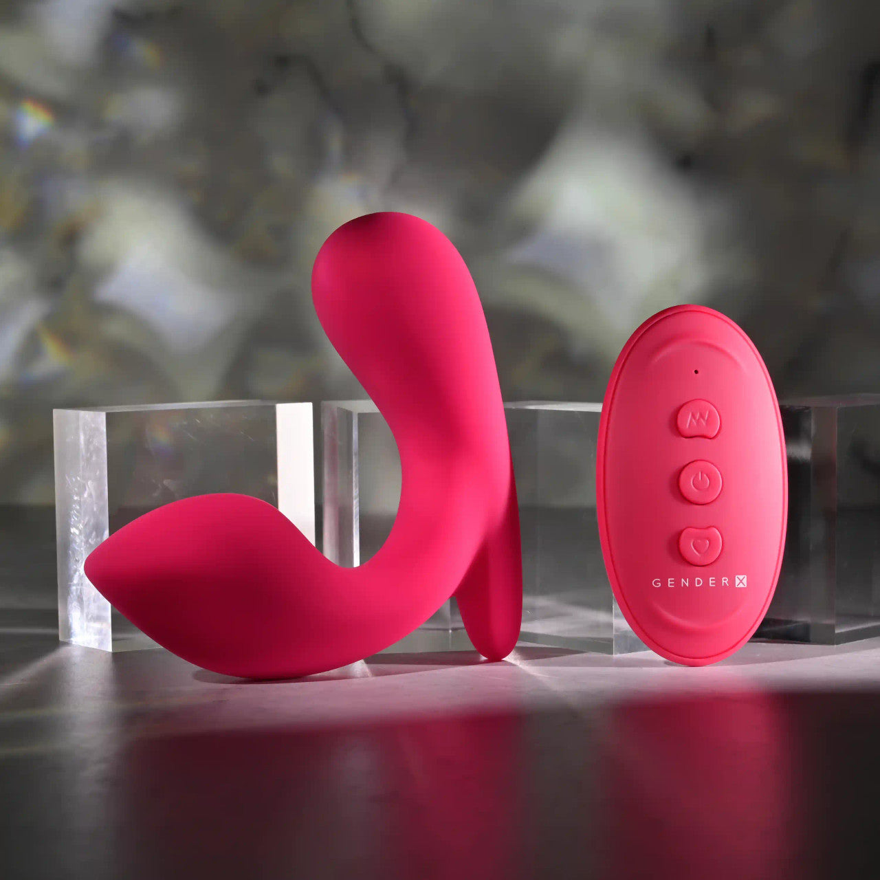 Gender X All About The Bass Rechargeable Vibrating Vibrator Silicone Red