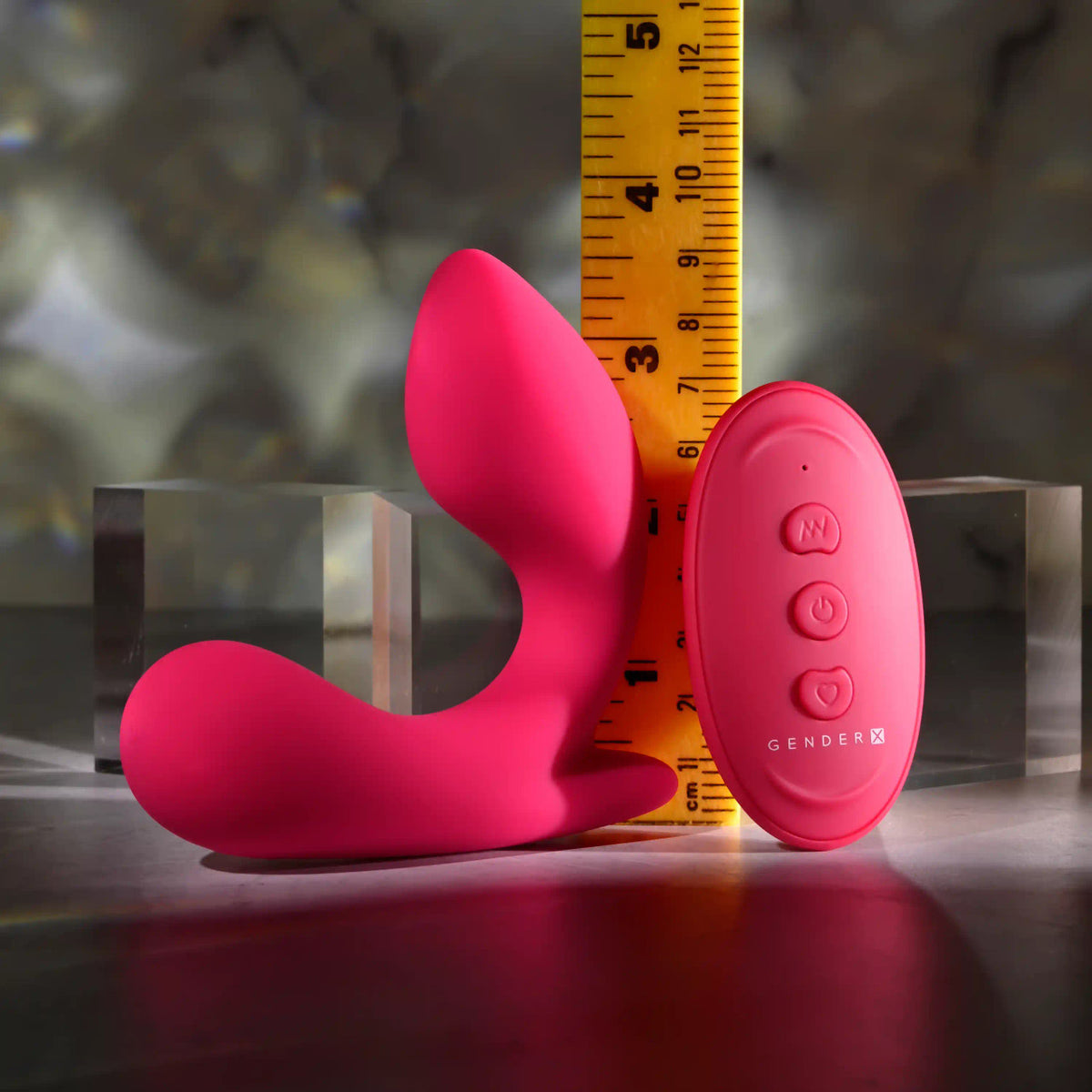 Gender X All About The Bass Rechargeable Vibrating Vibrator Silicone Red