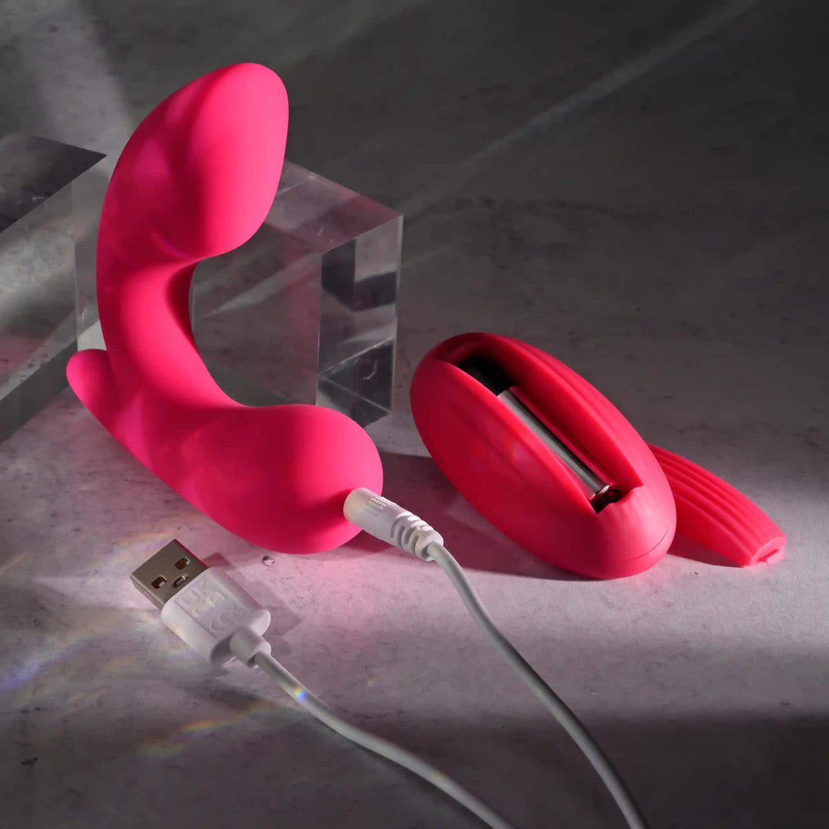 Gender X All About The Bass Rechargeable Vibrating Vibrator Silicone Red
