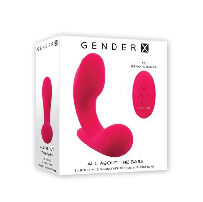 Gender X All About The Bass Rechargeable Vibrating Vibrator Silicone Red