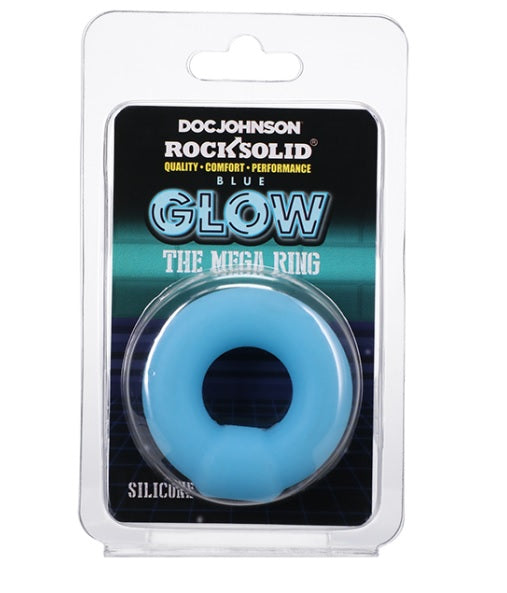 Rock Solid Sila-flex Glow-in-the-dark Mega Ring Blue