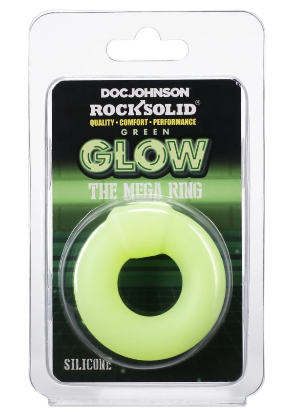 Rock Solid Sila-flex Glow-in-the-dark Mega Ring Green
