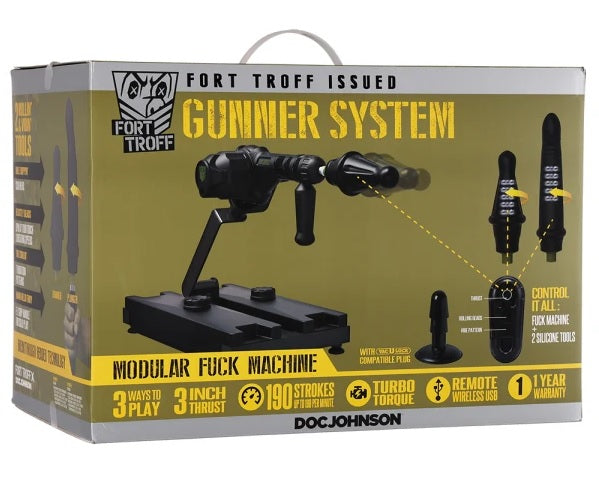 Fort Troff Ft Gunner 3-in-1 Remote-controlled Modular Fuck Machine Black