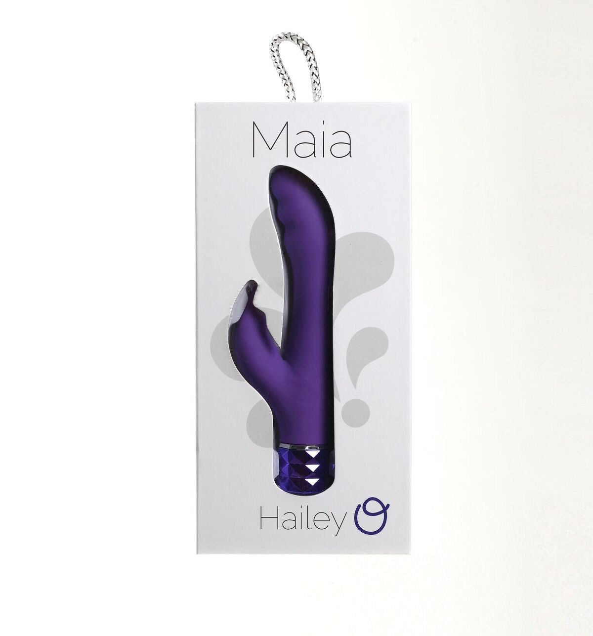 Rechargeable Silicone Rabbit Vibe Hailey Neon Purple