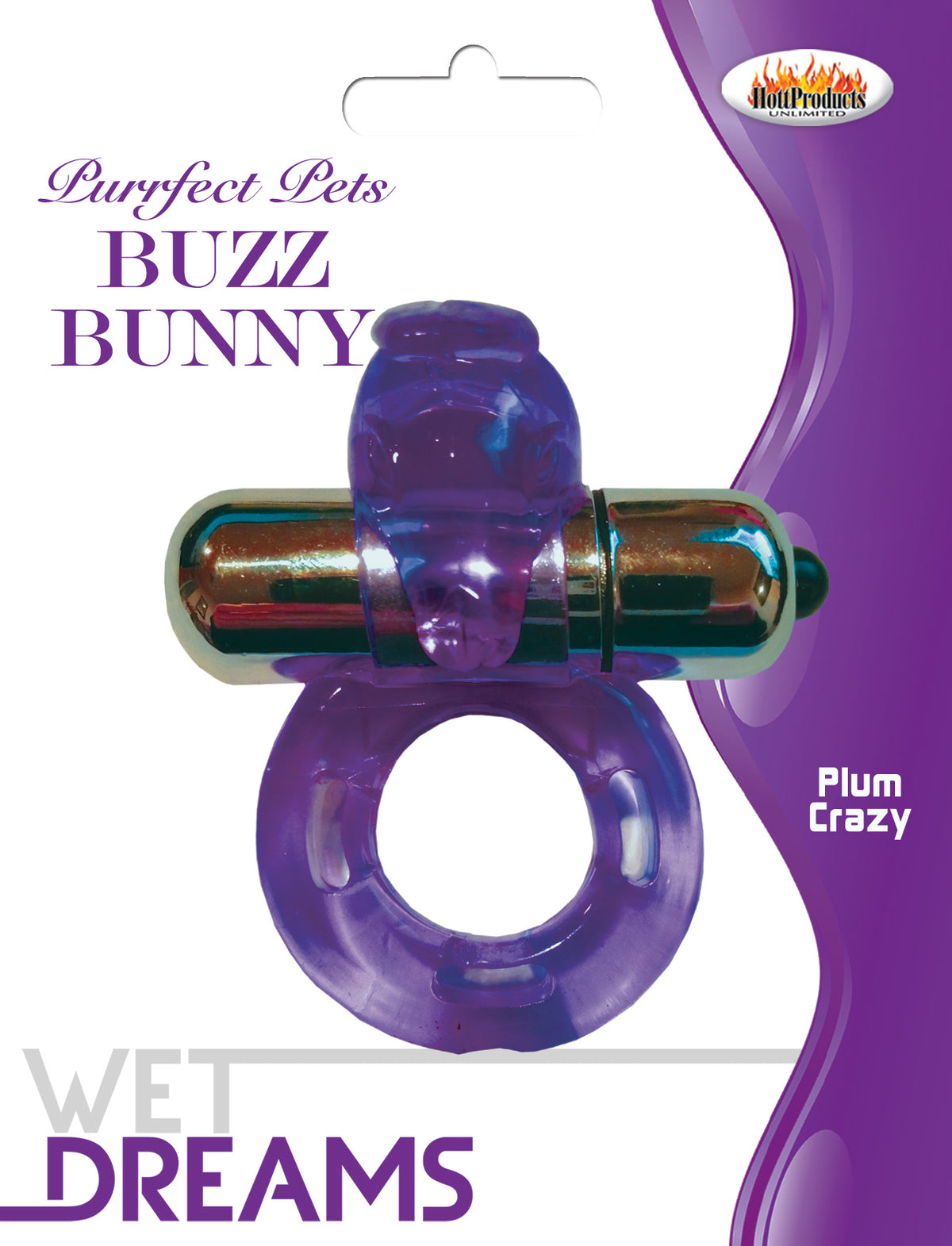 Purrrfect Pets Buzz Bunny Stimulator With Vibrating Bullet Purple