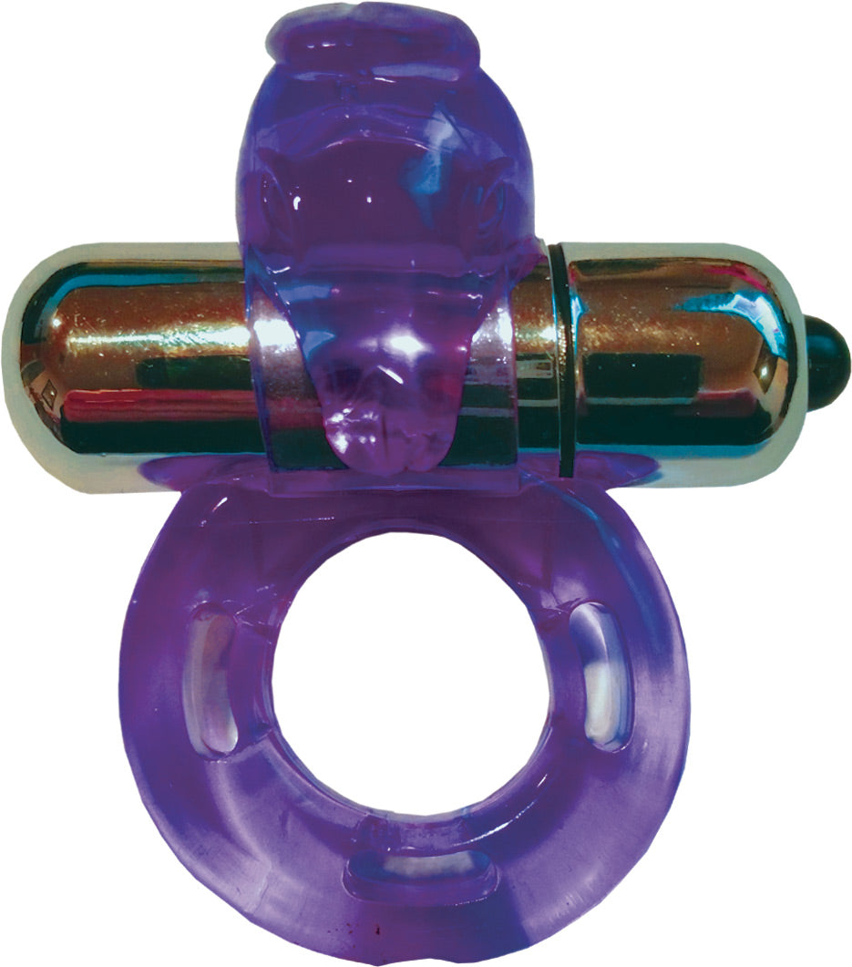Purrrfect Pets Buzz Bunny Stimulator With Vibrating Bullet Purple