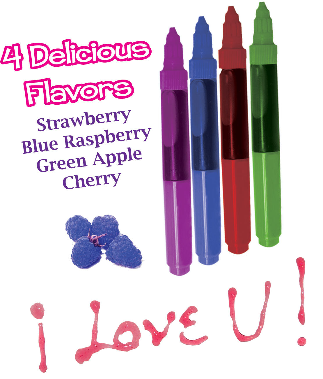 Play Pen Edible Body Paints 4 Pack