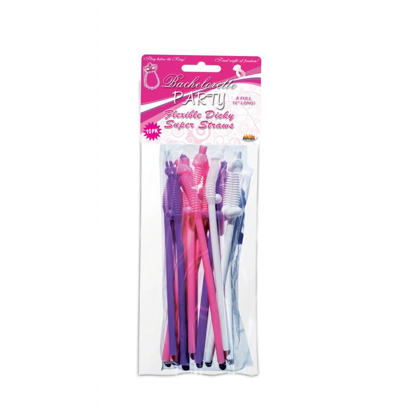 Bachelorette Flexy Super Straw Set 10 Count