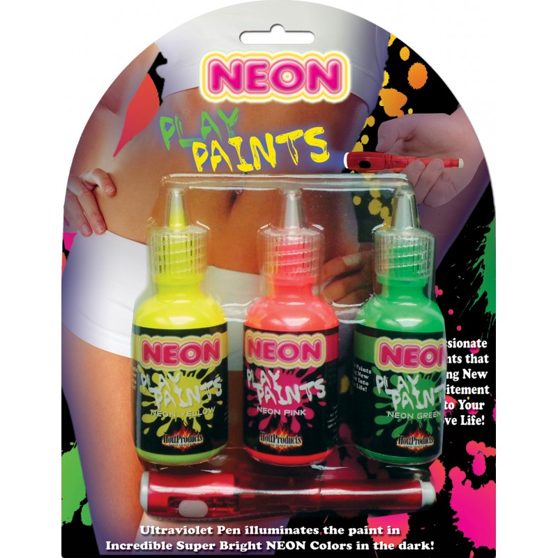 Neon Body Paints 3pk Card