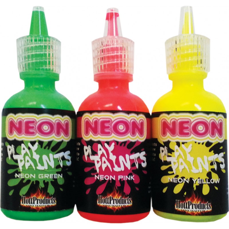 Neon Body Paints 3pk Card