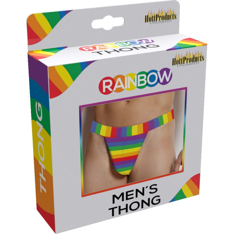 Rainbow Men's Thong One Size