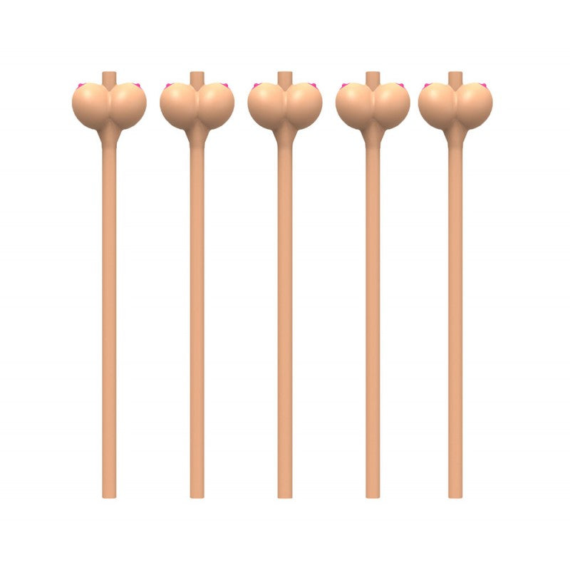 Boobie Straws (flesh Color) 6pk.
