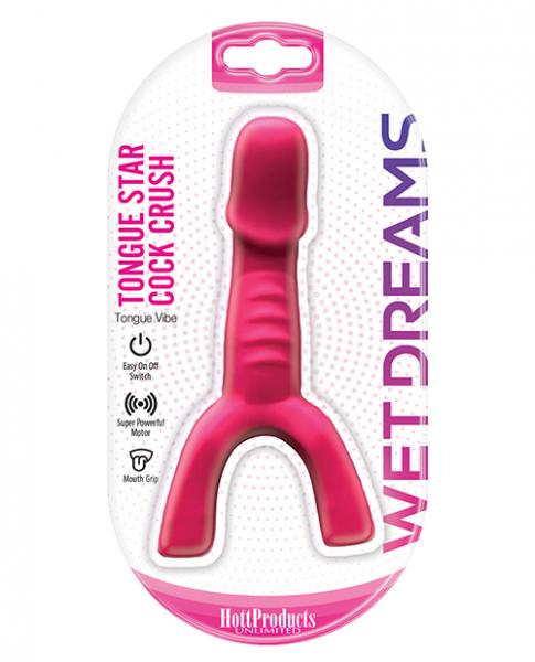 Wet Dreams Tongue Star Cock Crush Vibe With Penis Pink