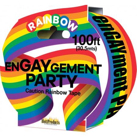 Engaygement - Rainbow Style - Caution Party Tape - 100'