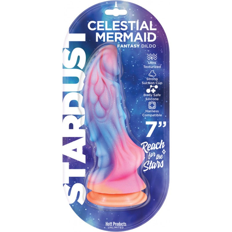 Stardust Celestial Mermaid 7 In. Silicone Dildo