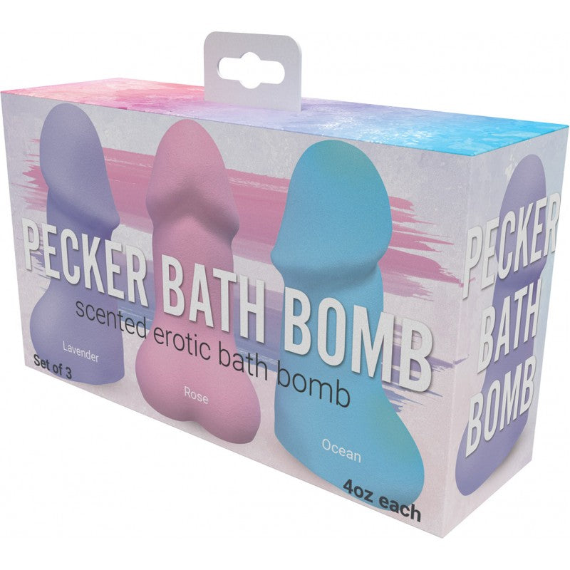 Pecker Bath Bomb - 3pk. Jasmine Scented