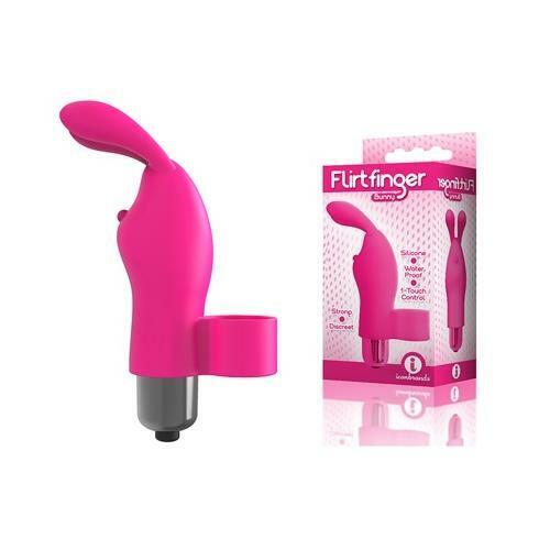 The 9's Flirt Finger Bunny Finger Vibrator Pink