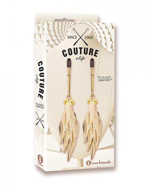 Couture Clips Luxury Nipple Clamps - Peacock Plume