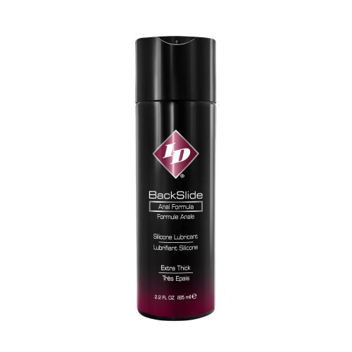 Id Backslide Silicone Anal Lubricant 2.2oz Flip Cap Bottle