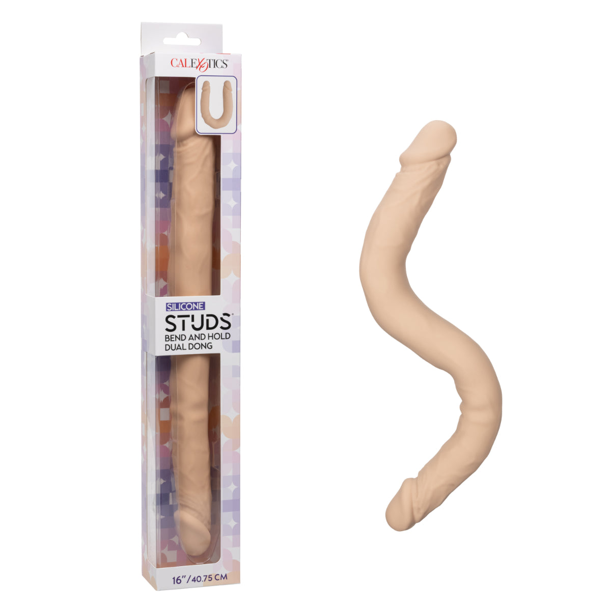 Studs Bend and Hold Dual Dong 16 Ivory "