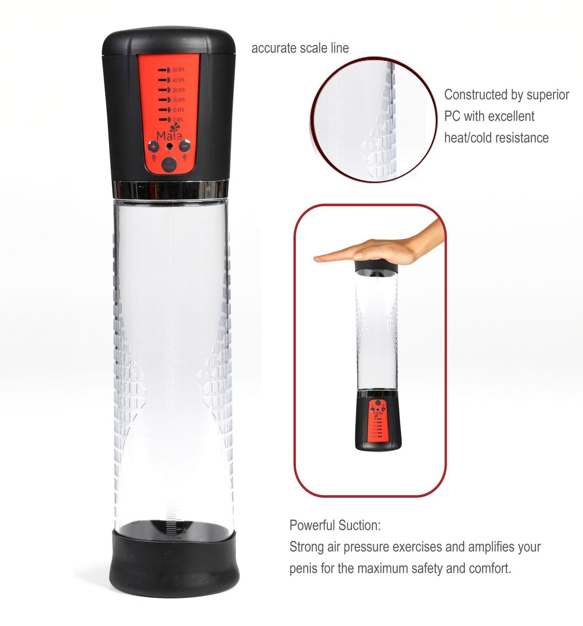 Jackson USB Rechargeable Penis Vacuum Pump