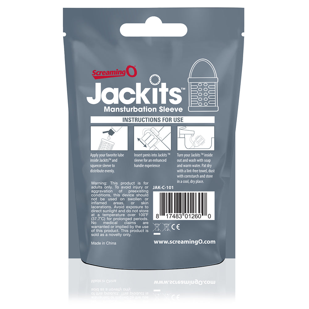 Screaming O Jackits Mansturbation Sleeve (clear Only)