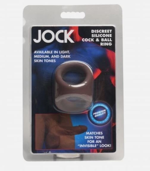 JOCK Silicone Cock & Ball Ring - Dark