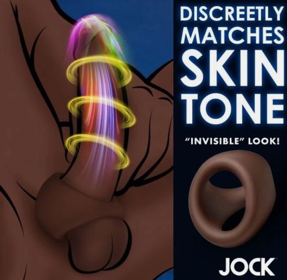 JOCK Silicone Cock & Ball Ring - Dark