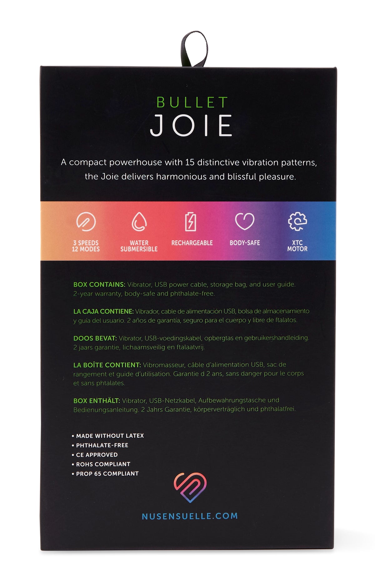 Sensuelle Joie 15 Function Bullet Black