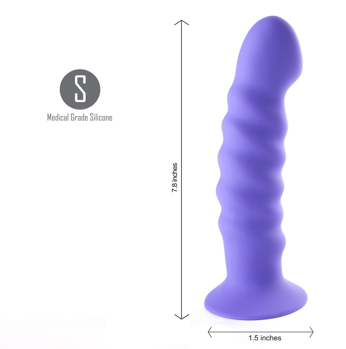 Porpora D3 Silicone Ribbed Dong