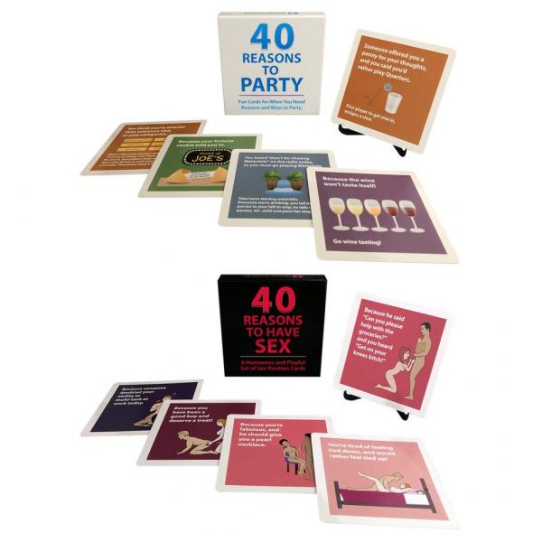 40 Reasons To Party Cards