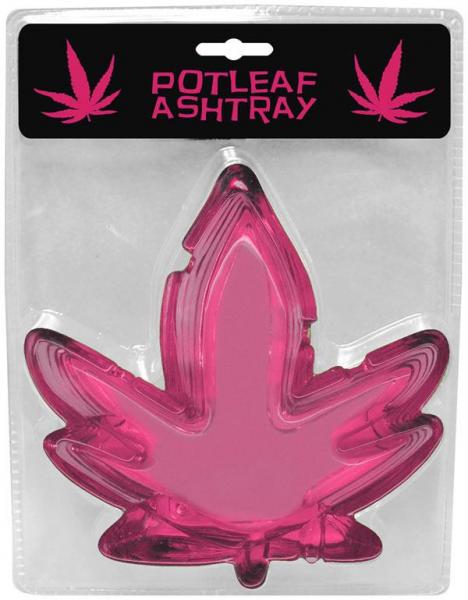 Pink Pot Leaf Ashtray