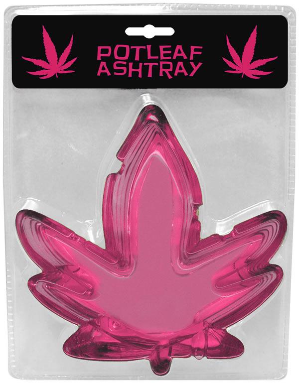Pink Pot Leaf Ashtray