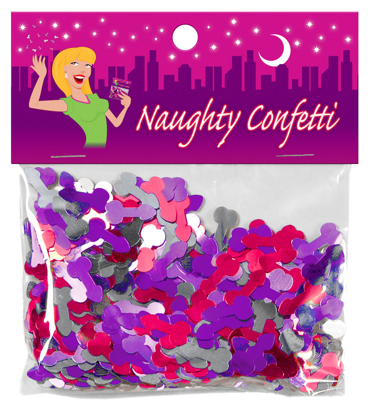Naughty Confetti Penis Assorted Colors
