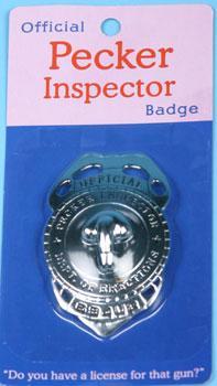 Official Pecker Inspector Badge
