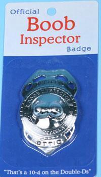 Official Boob Inspector Badge