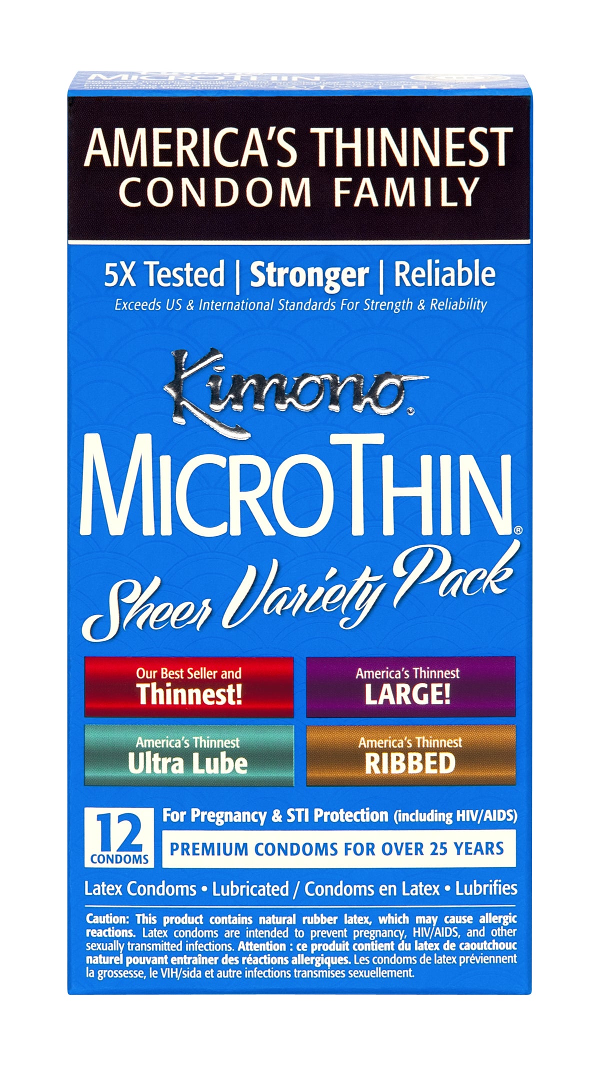Kimono Mico Thin Variety 12 Pack Condoms