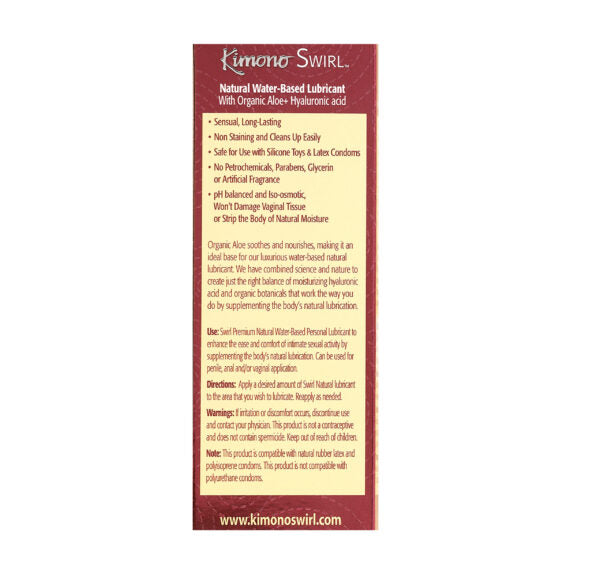 Kimono Swirl Silicone Lubricant - 3.4 Oz Pump