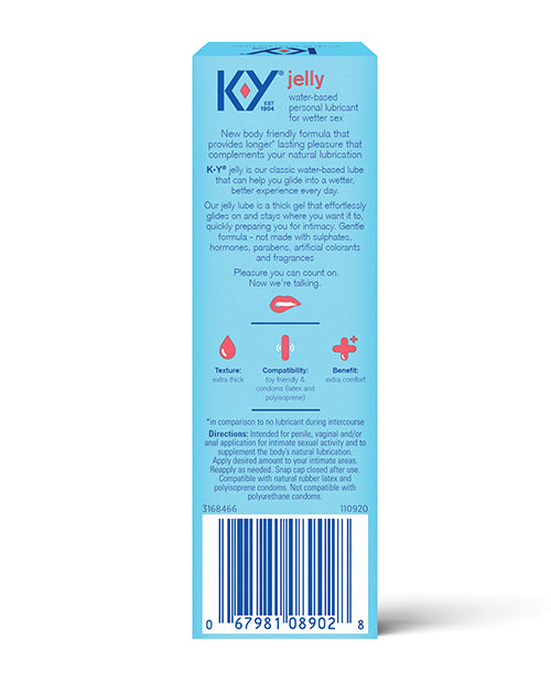 K-Y Jelly 2oz Tube Personal Water Based Lubricant