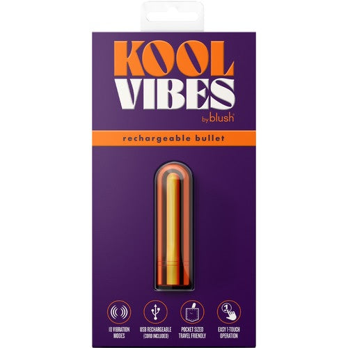 Kool Vibes Rechargeable Mini Bullet Tangerine