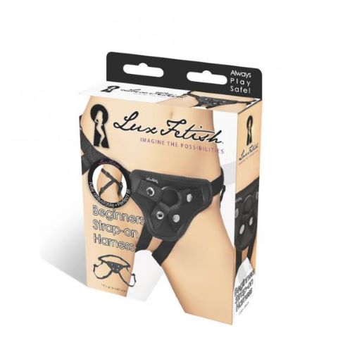 Lux Fetish Beginners Strap On Harness Black