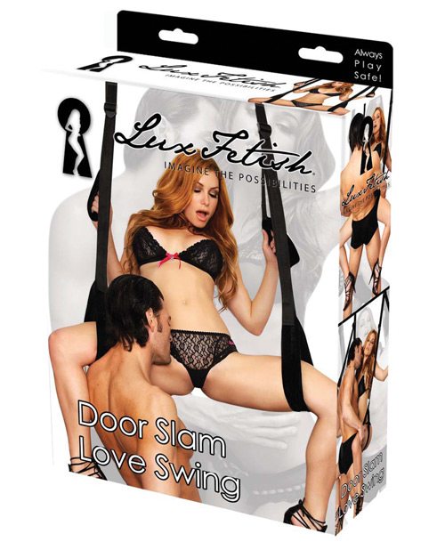 Lux Fetish Door Slam Love Swing Black