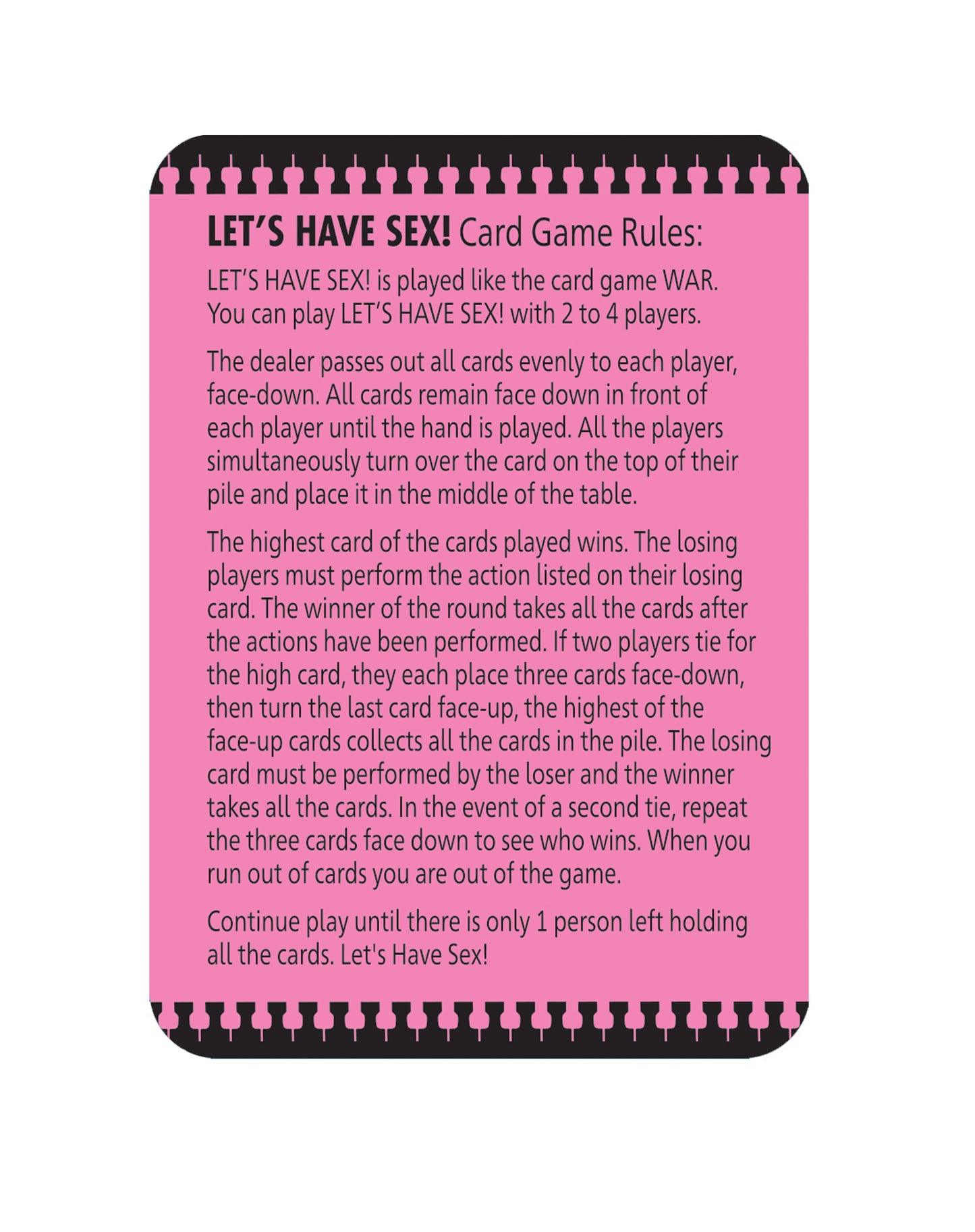 Let's Have Sex Card Game